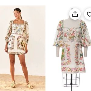 Delicate Forest scarves mini dress